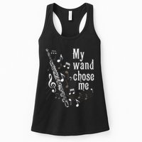 My Wand Chose Me Flute Player Flutist Marching Band Music Womens Tank Top