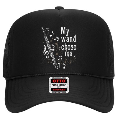 My Wand Chose Me Flute Player Flutist Marching Band Music Trucker Hat