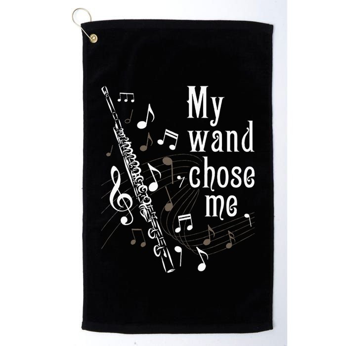 My Wand Chose Me Flute Player Flutist Marching Band Music Golf Towel