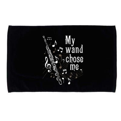 My Wand Chose Me Flute Player Flutist Marching Band Music Microfiber Hand Towel