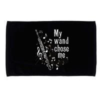 My Wand Chose Me Flute Player Flutist Marching Band Music Microfiber Hand Towel