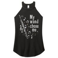 My Wand Chose Me Flute Player Flutist Marching Band Music Women's Perfect Tri Rocker Tank