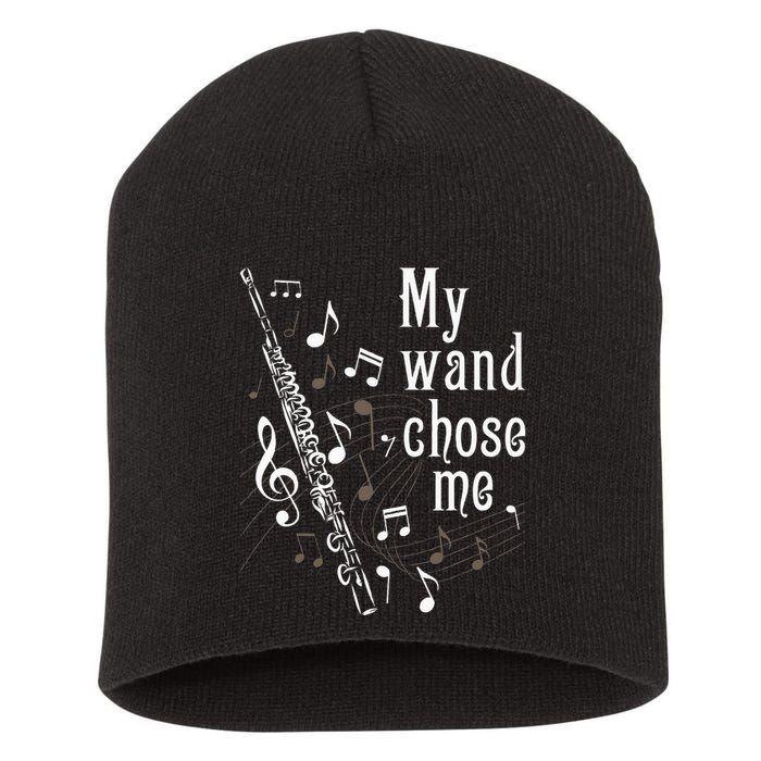 My Wand Chose Me Flute Player Flutist Marching Band Music Short Acrylic Beanie