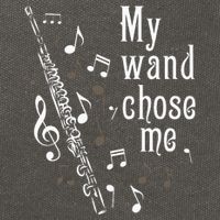 My Wand Chose Me Flute Player Flutist Marching Band Music Cotton Canvas Backpack