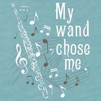 My Wand Chose Me Flute Player Flutist Marching Band Music Sueded Cloud Jersey T-Shirt