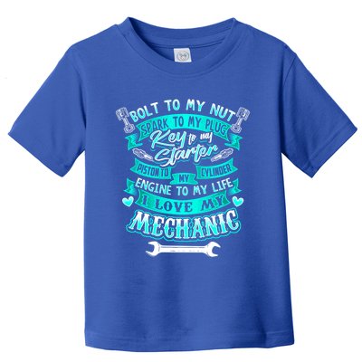 Mechanics Wife Cool Gift Friend Auto Diesel Mechanic Gift Toddler T-Shirt