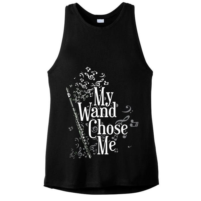 My Wand Chose Me Flutist Gifts Music Flute Ladies PosiCharge Tri-Blend Wicking Tank