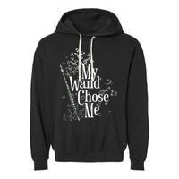 My Wand Chose Me Flutist Gifts Music Flute Garment-Dyed Fleece Hoodie