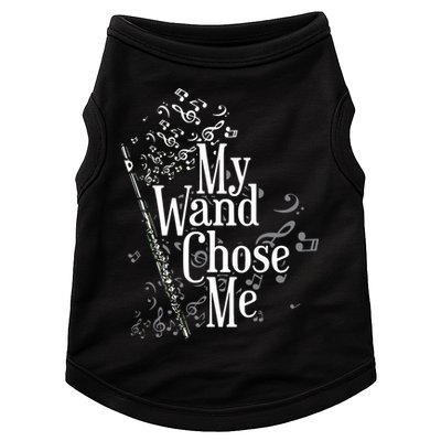 My Wand Chose Me Flutist Gifts Music Flute Doggie Tank