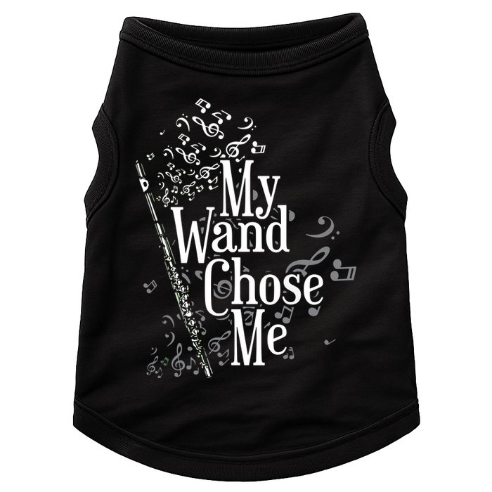 My Wand Chose Me Flutist Gifts Music Flute Doggie Tank