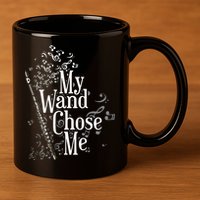 My Wand Chose Me Flutist Gifts Music Flute 11oz C Handle Ceramic Mug
