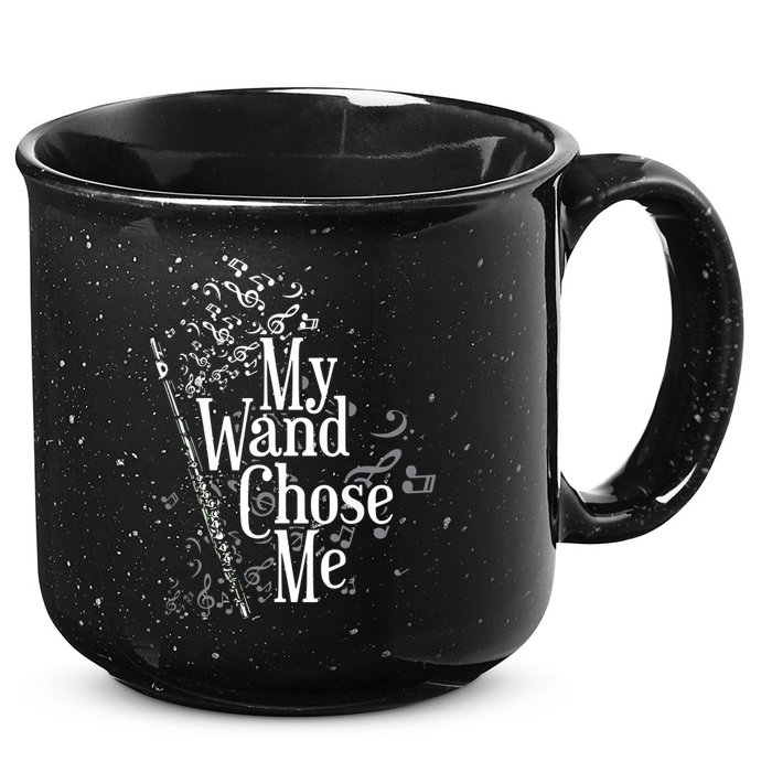 My Wand Chose Me Flutist Gifts Music Flute 15oz Campfire Ceramic Mug