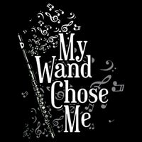 My Wand Chose Me Flutist Gifts Music Flute 16 in Basic Backpack
