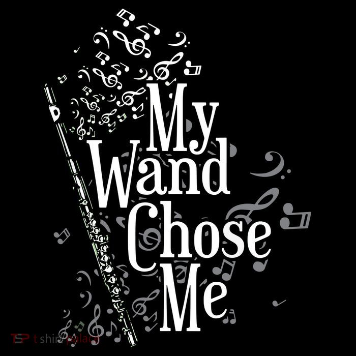 My Wand Chose Me Flutist Gifts Music Flute Sustainable Knit Beanie