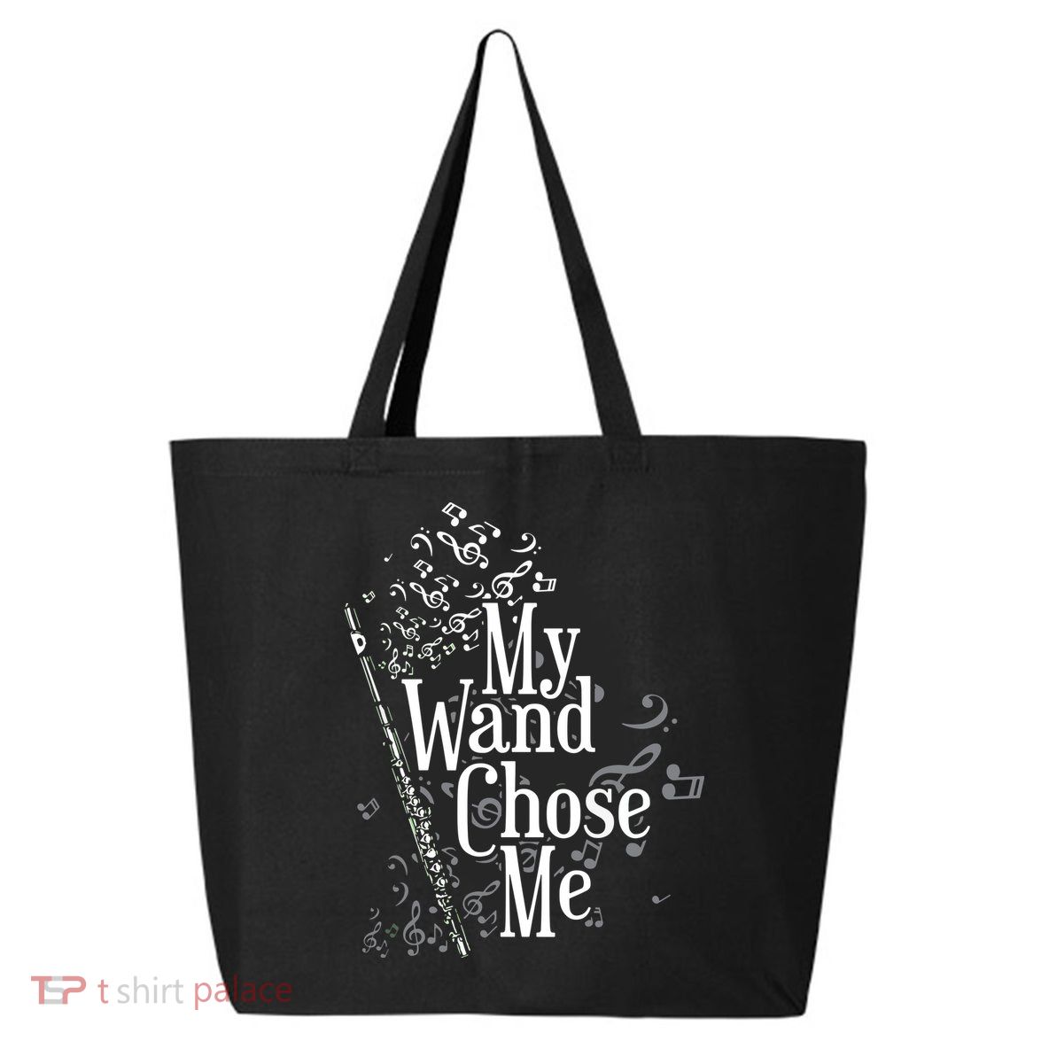 My Wand Chose Me Flutist Gifts Music Flute 25L Jumbo Tote