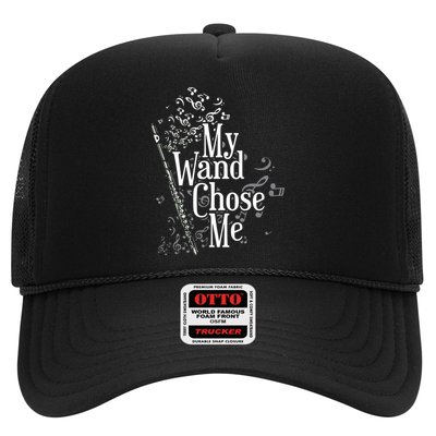 My Wand Chose Me Flutist Gifts Music Flute Trucker Hat