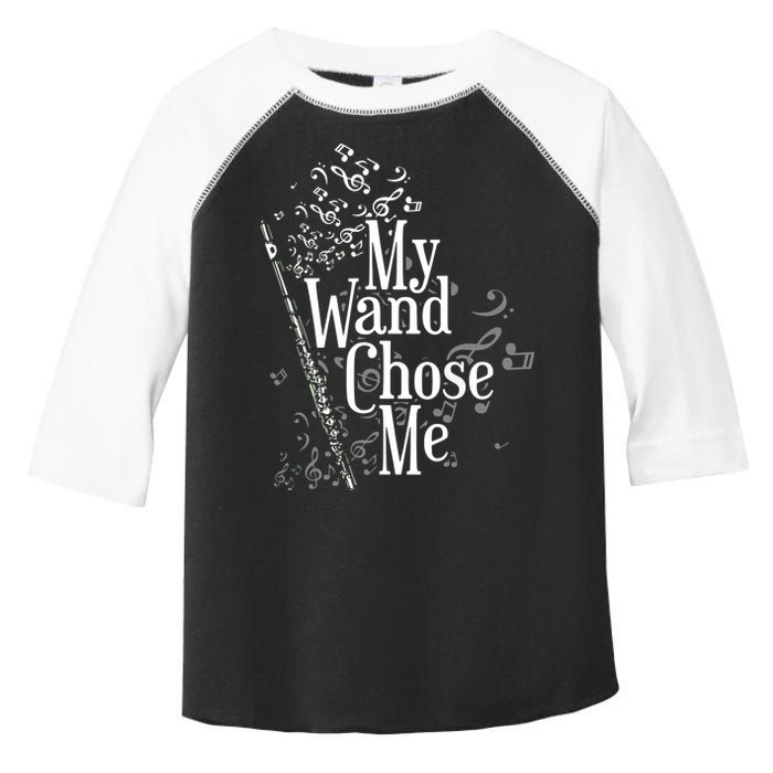 My Wand Chose Me Flutist Gifts Music Flute Toddler Fine Jersey T-Shirt
