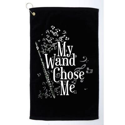 My Wand Chose Me Flutist Gifts Music Flute Golf Towel
