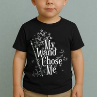 My Wand Chose Me Flutist Gifts Music Flute Toddler T-Shirt