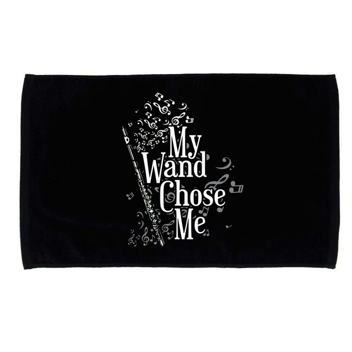 My Wand Chose Me Flutist Gifts Music Flute Microfiber Hand Towel