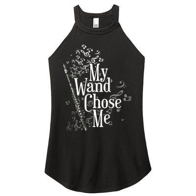 My Wand Chose Me Flutist Gifts Music Flute Women's Perfect Tri Rocker Tank