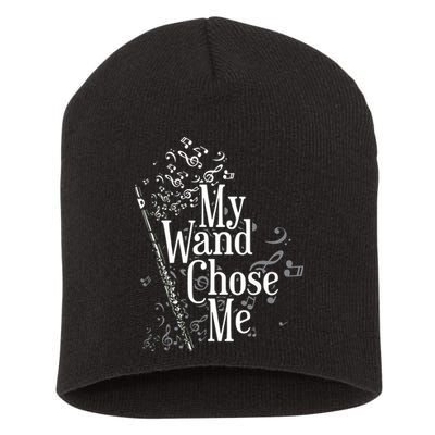 My Wand Chose Me Flutist Gifts Music Flute Short Acrylic Beanie