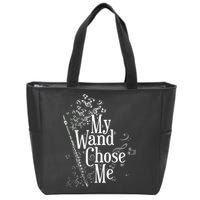 My Wand Chose Me Flutist Gifts Music Flute Zip Tote Bag