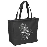 My Wand Chose Me Flutist Gifts Music Flute Zip Tote Bag