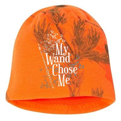 My Wand Chose Me Flutist Gifts Music Flute Kati - Camo Knit Beanie