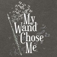 My Wand Chose Me Flutist Gifts Music Flute Cotton Canvas Backpack