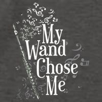 My Wand Chose Me Flutist Gifts Music Flute Vector Backpack