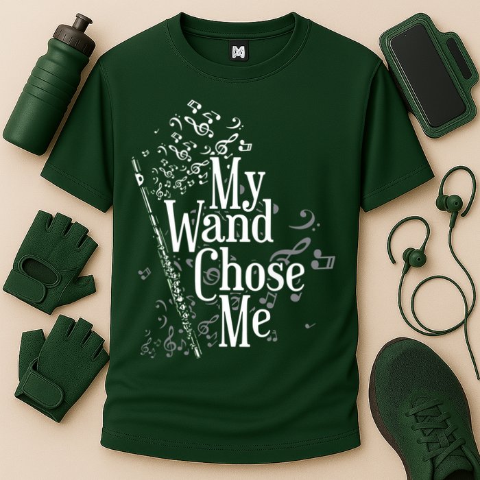 My Wand Chose Me Flutist Gifts Music Flute Performance Shirt