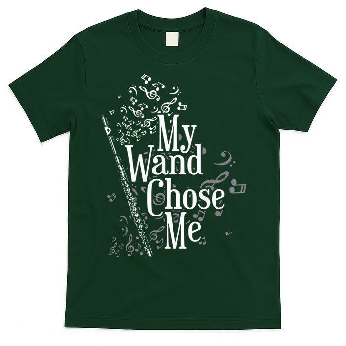 My Wand Chose Me Flutist Gifts Music Flute T-Shirt