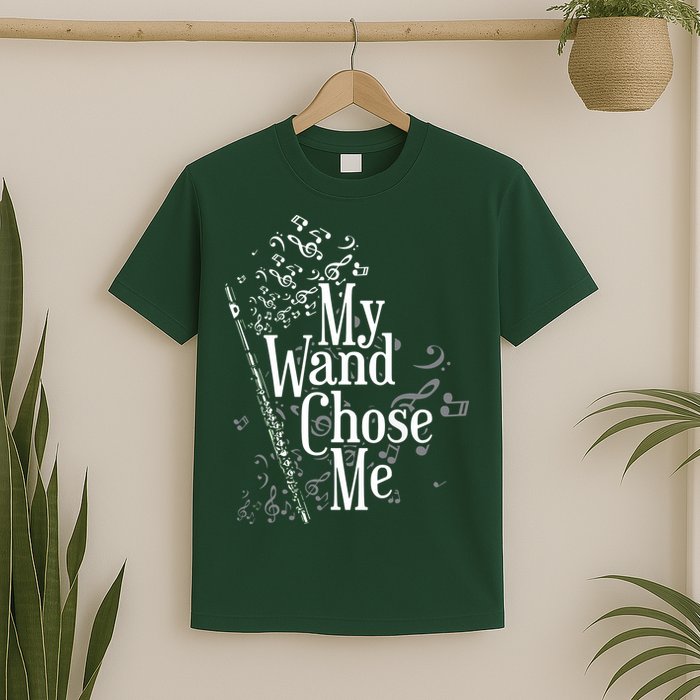 My Wand Chose Me Flutist Gifts Music Flute T-Shirt