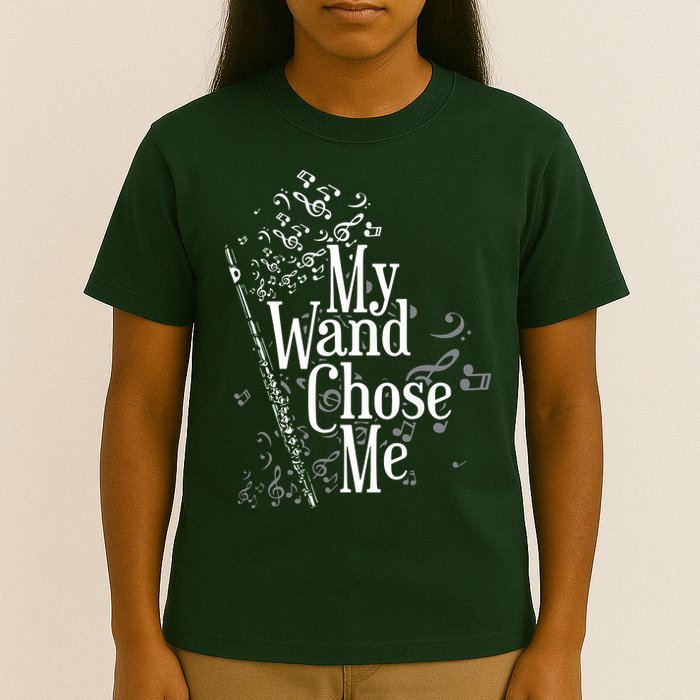 My Wand Chose Me Flutist Gifts Music Flute T-Shirt