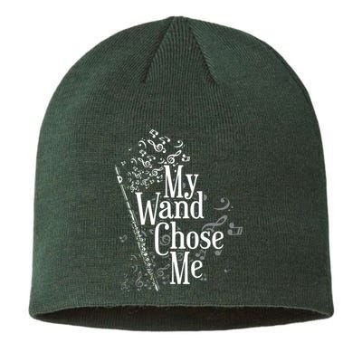 My Wand Chose Me Flutist Gifts Music Flute Sustainable Beanie
