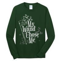 My Wand Chose Me Flutist Gifts Music Flute Tall Long Sleeve T-Shirt