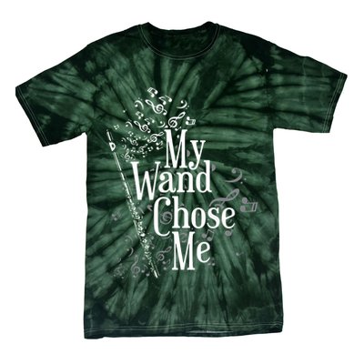 My Wand Chose Me Flutist Gifts Music Flute Tie-Dye T-Shirt