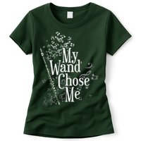My Wand Chose Me Flutist Gifts Music Flute Womens T-Shirt