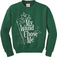 My Wand Chose Me Flutist Gifts Music Flute Kids Sweatshirt