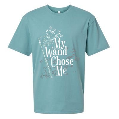 My Wand Chose Me Flutist Gifts Music Flute Sueded Cloud Jersey T-Shirt