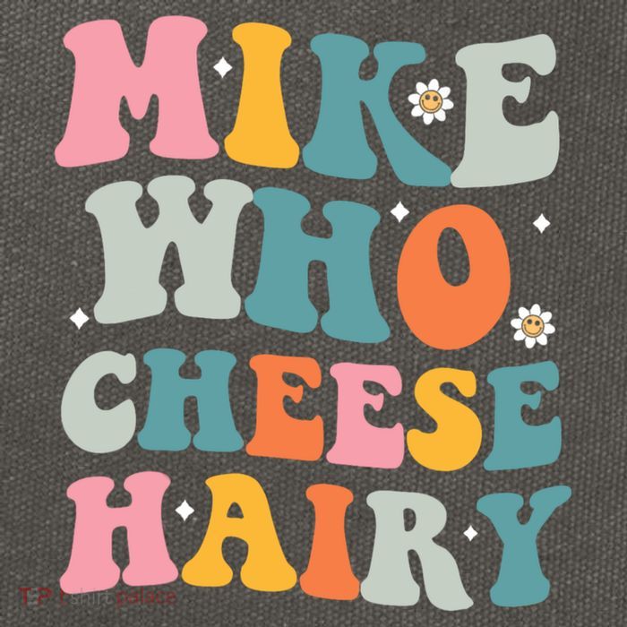 Mike Who Cheese Hairy Funny Adult Humor Cotton Canvas Backpack