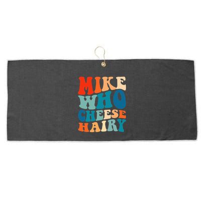 Mike Who Cheese Hairy Meme Adult Social Media Joke Funny Large Microfiber Waffle Golf Towel