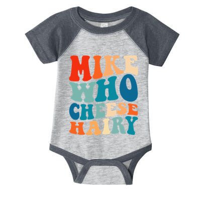 Mike Who Cheese Hairy Meme Adult Social Media Joke Funny Infant Baby Jersey Bodysuit