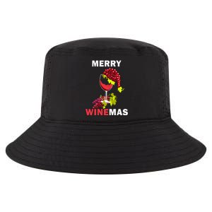 Merry Winemas Cute Grapes Santa Hat Wine Glass Christmas Gift Cool Comfort Performance Bucket Hat