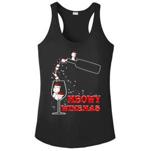 Meowy Winemas Cats Sparkling Wine Glass Cute Christmas Gift Ladies PosiCharge Competitor Racerback Tank