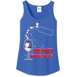 Meowy Winemas Cats Sparkling Wine Glass Cute Christmas Gift Ladies Essential Tank