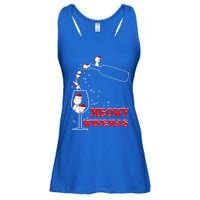 Meowy Winemas Cats Sparkling Wine Glass Cute Christmas Gift Ladies Essential Flowy Tank