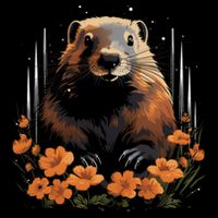 Marmot Wildlife Colorful Marmot Lover Wildlife Animal Gift Doggie Tank