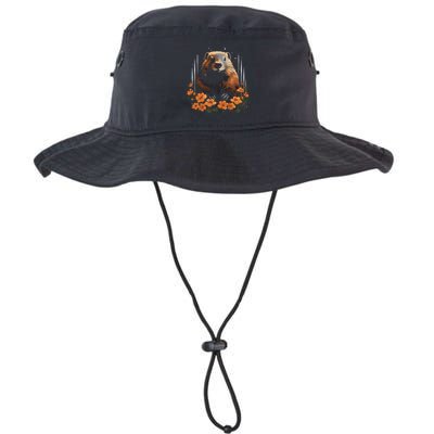 Marmot Wildlife Colorful Marmot Lover Wildlife Animal Gift Bucket Hat
